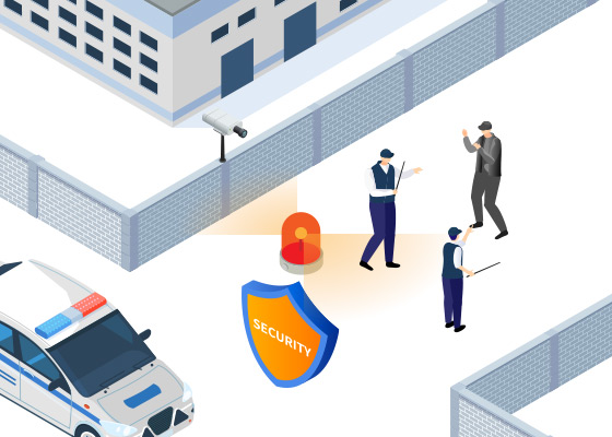 현장 보안요원 대응